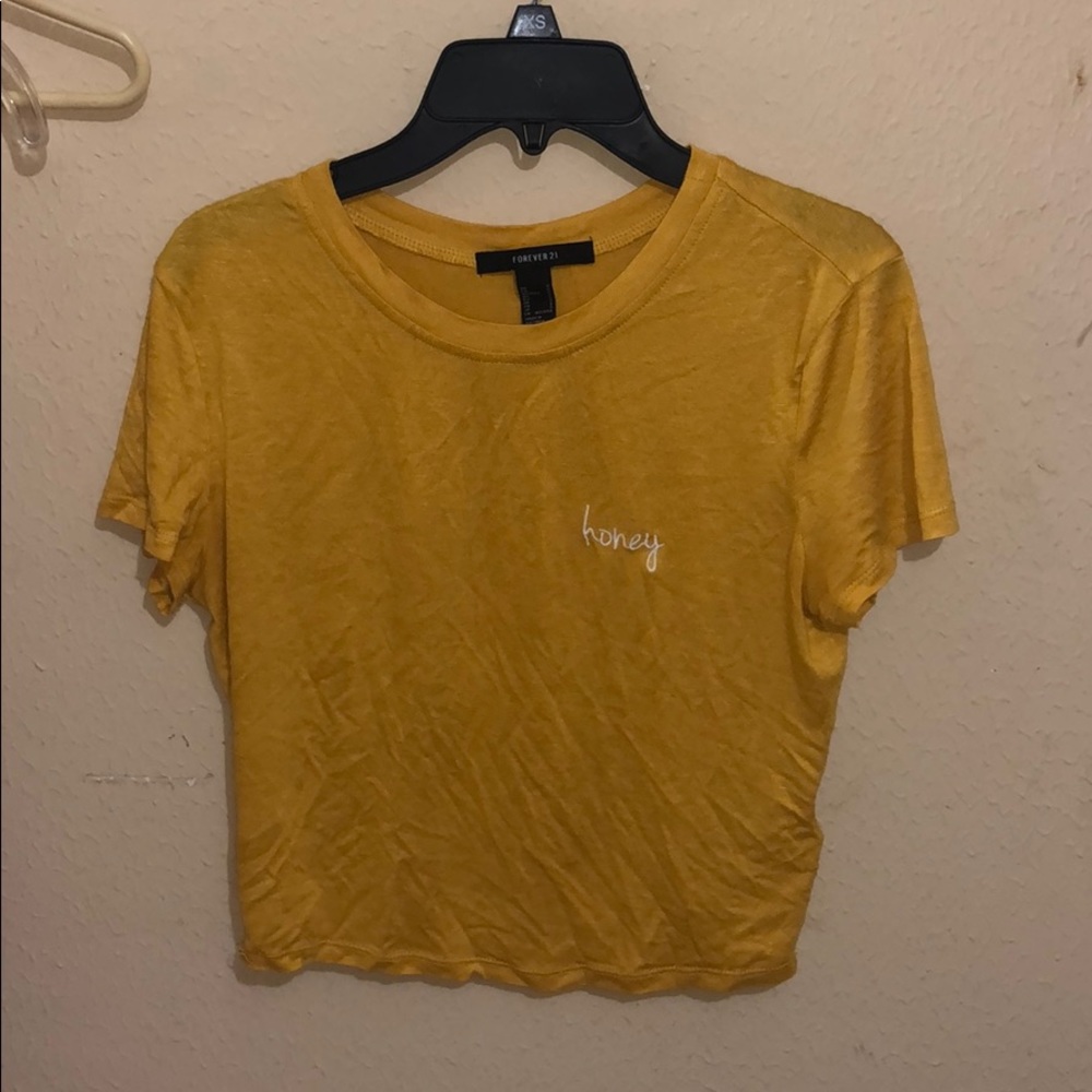Yellow honey tee shirt
